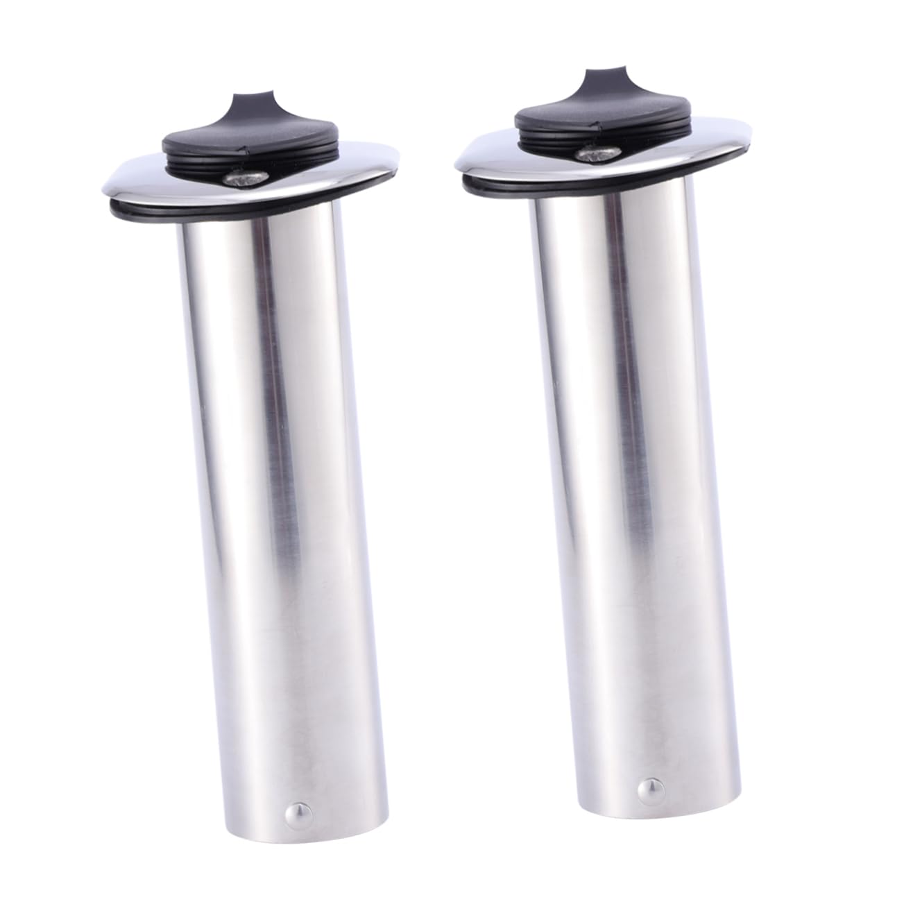 Sosoport Portacanna da Pesca per Barca in Acciaio Inox Argento | Montaggio senza Fori, Fissaggio Colla o Morsetto, Supporto Base per Yacht e Accessori Marini