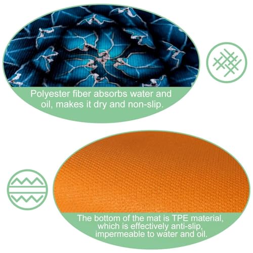 Alfombrilla de cocina lavable VAPOKF resistente pasillo cuarto de lavado 6