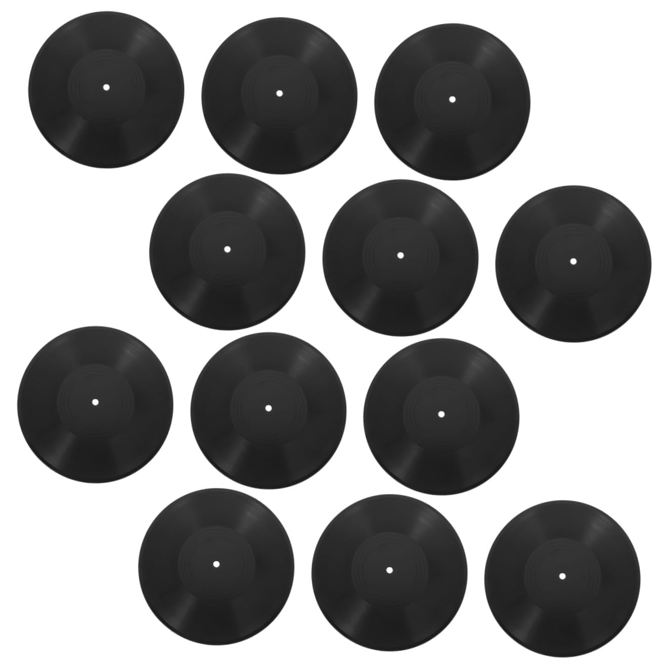 12 Pezzi Dischi in Vinile Decorativi Vintage per Parete Confezione per Decorazione Casa Stile Retrò per Feste Rock e Ambienti Creativi