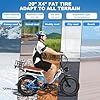 BAOLUJIE 1000W Ebike for Adults, AWD Fat Tire Electric Bike with Dual Removable Battery (15+15Ah) USB Port & Head Lights Electric Commute Bicycles for Picnic, City, Beach, Snow, All Terrain #4