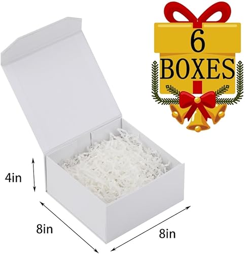 Vista 65 de 5 cajas de regalo de color oro rosa de 9.5 x 7 x 4 pulgadas con tapas para regalos, caja de regalo magnética, pequeñas cajas de regalo