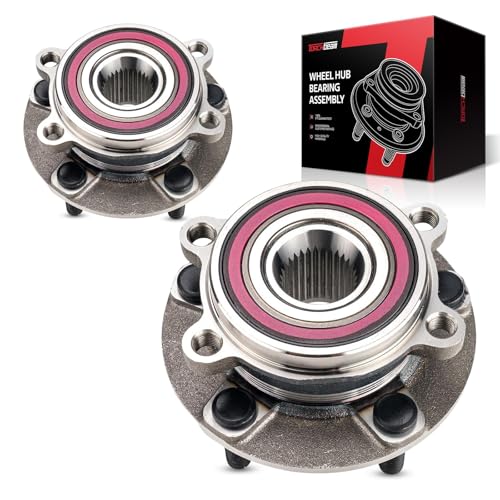 Torchbeam Pair 513347 Front Wheel Hub Bearing Assembly for 2013-2022 Mazda CX-5, 2014-2021 Mazda 6 Wheel Bearing 5 Lugs