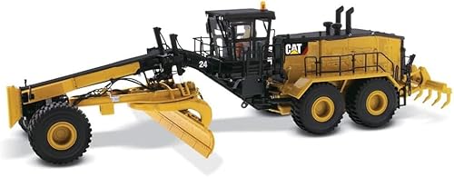 Diecast Masters Motoniveladora Caterpillar 24 Escala 1:50 | Camiones Cat y Equipos de Construcción Serie High Line Modelo 85552