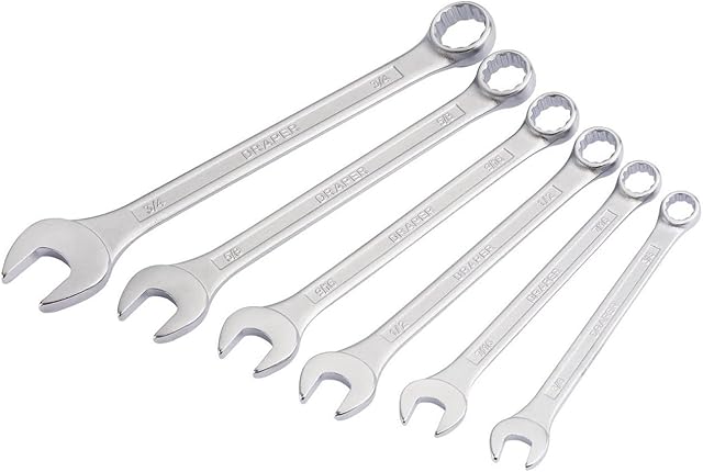 Draper Redline 68480 AF Combination Spanner Set (6-Piece) , Blue