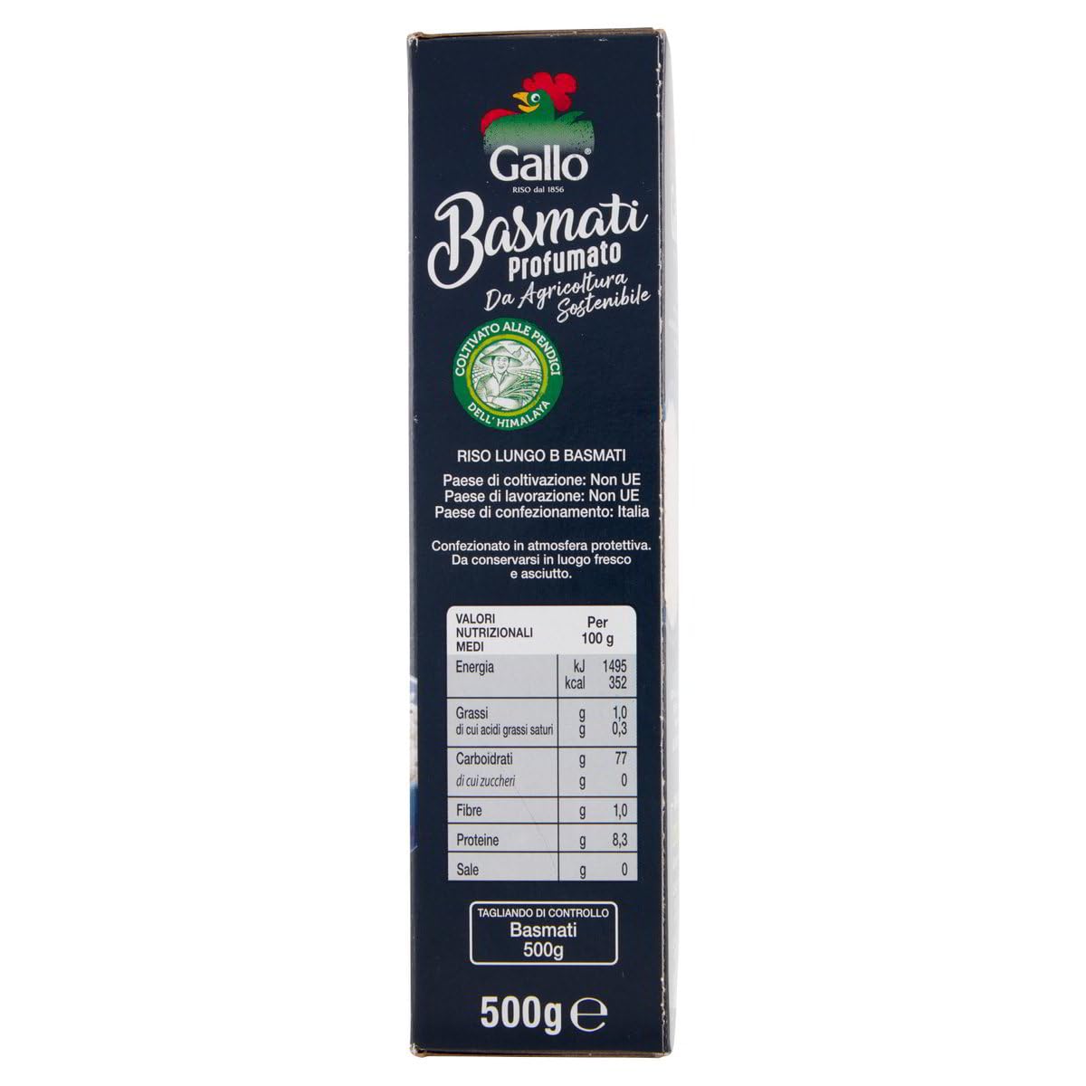 Italian Gourmet Basmati Profumato riso aus nachhaltigem Anbau, 9 x 500g