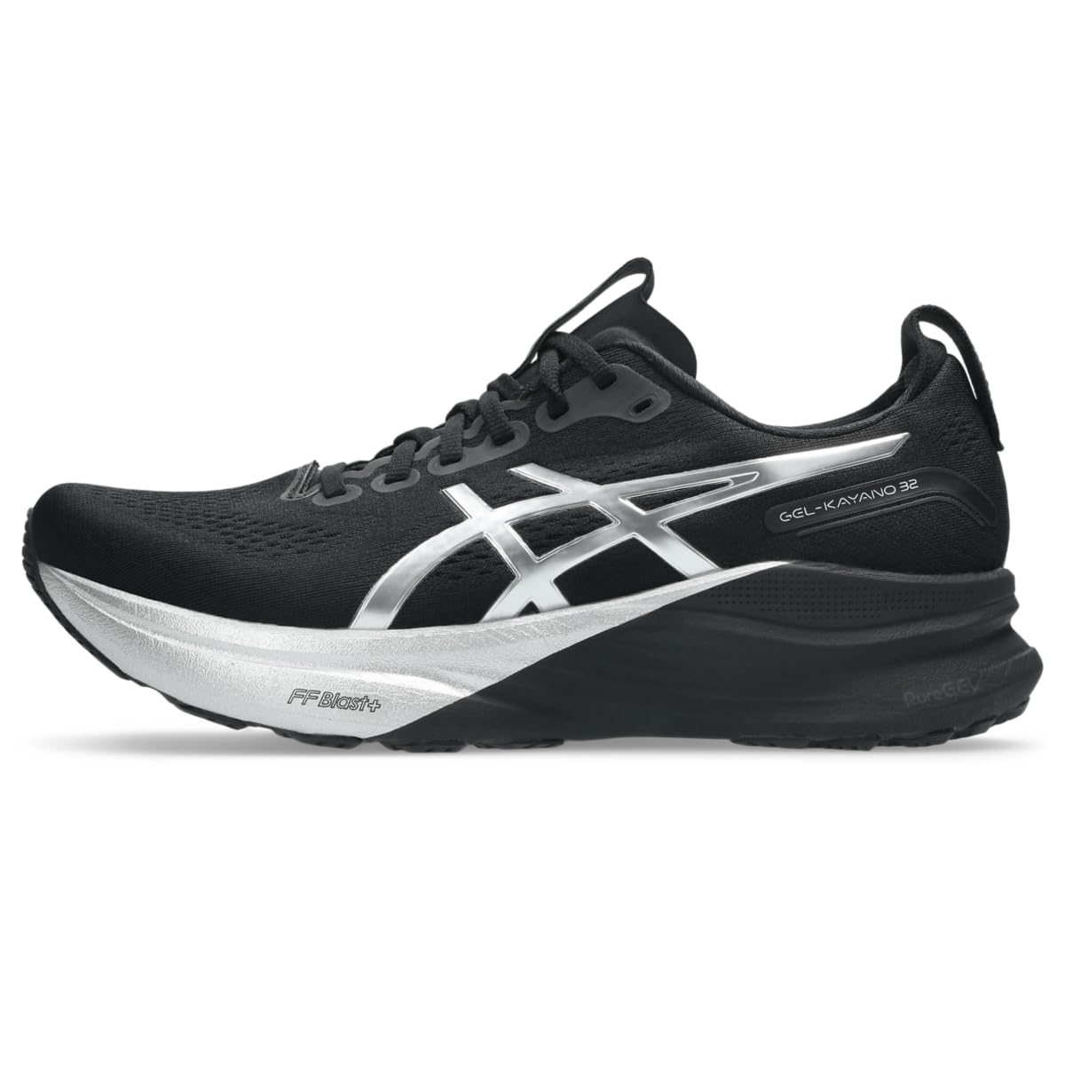 ASICS Men's Gel-Kayano 32 Running Shoes 7 Platinum/Black