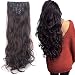 3-5 Days Delivery 7Pcs 16 Clips 24 Inch Wavy Curly Full Head Clip in on Double Weft Hair Extensions
