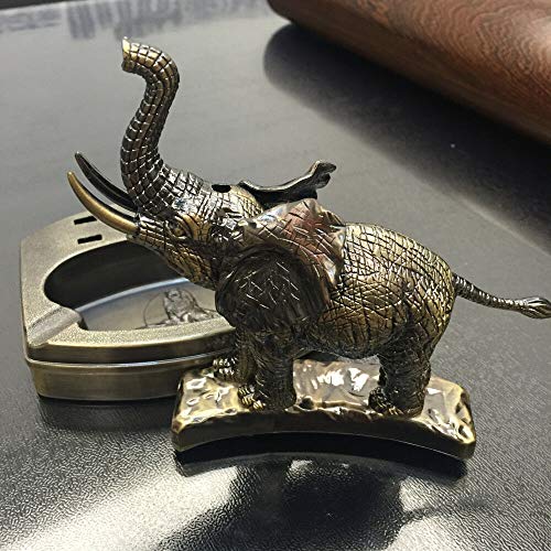 Encendedor de mesa elefante recargable de butano miniatura 6