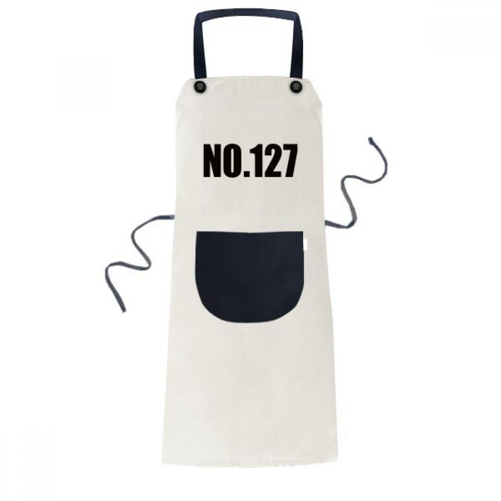 Tablier No.127 anti-tache de cuisine réglable beige avec grande poche