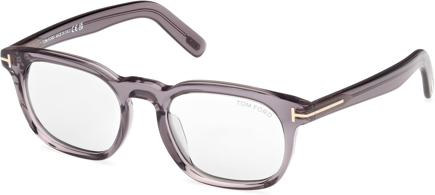 Tom Ford Smoke Square Men's Sunglasses FT1122-D 20A 52, Shiny Grey