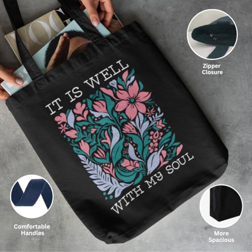 Image of Kaigan Premium Tote Bag Printed Designed Canvas Tote Bags For Women, Ecofriendly Cotton Canvas Bag for Girls Tote bag For Shopping, College, Travel, Handbag For Unisex