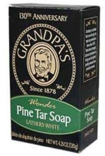 Grandpa's Brands Jabón de alquitrán de pino, 4.25 onzas