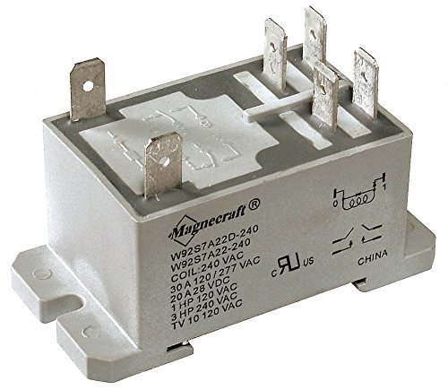 Schneider Electric 120VAC, 6-Pin Bottom Flange, Din Rail Enclosed Power Relay; Electrical Connection: 1/4