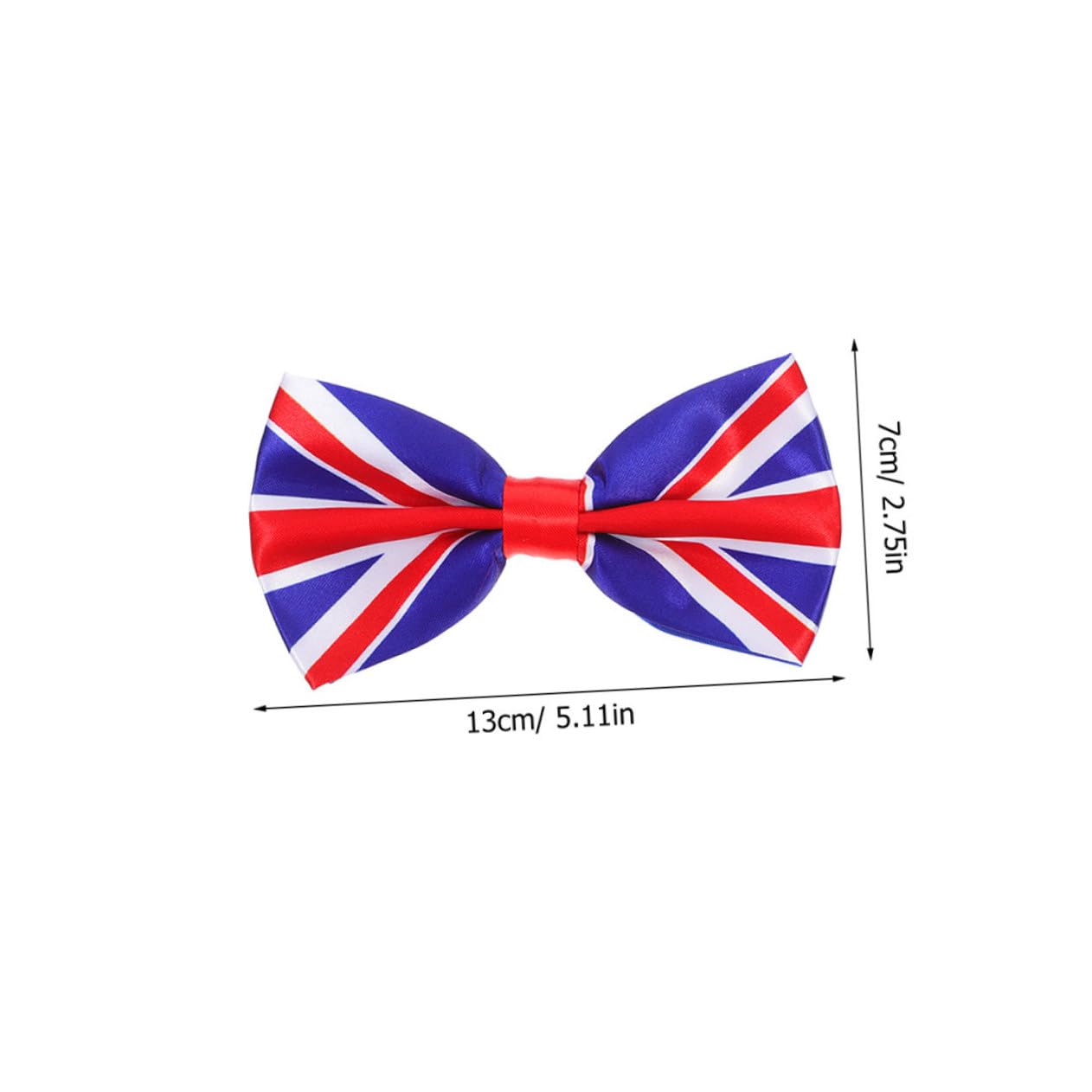 WOFASHPURET 2Pcs Uk Flag Pattern Bowtie for Men Easy to Wear Decorative Neckwear for Parties Weddings and Events Eye Catching Costume Accessory Stylish Bow Tie Decoration