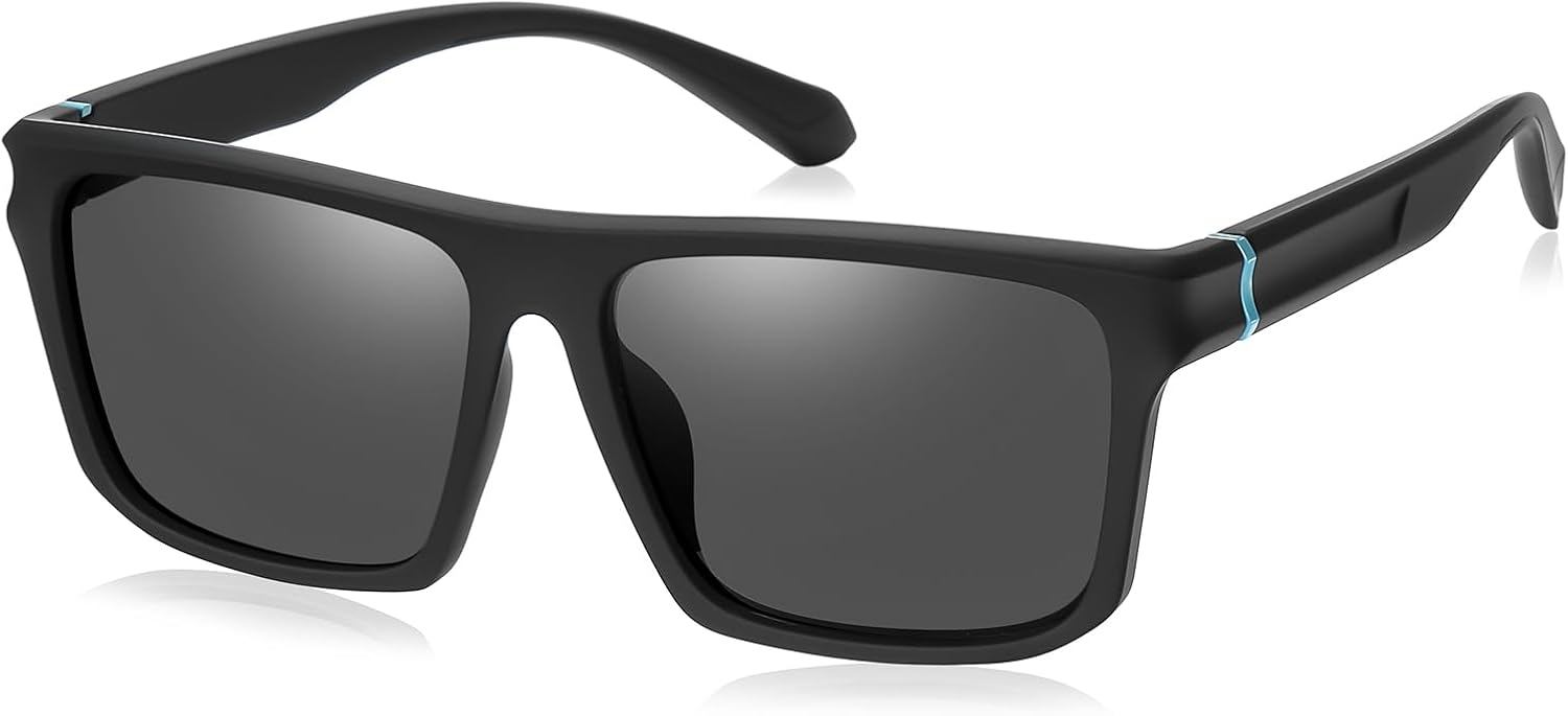 XL Polarized Sunglasses for Big Heads Men Extra Wide Large Oversized Square Frame Sun Glasses UV400 Protection Shades - Image 3