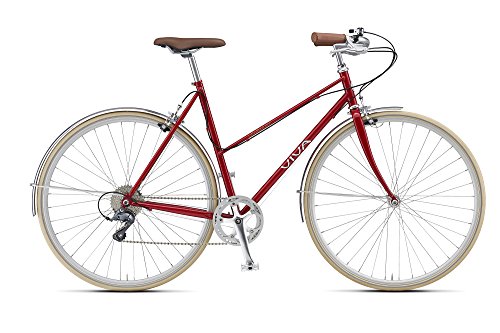 Viva Bellissimo 8 Metallic Red 54 cm Unisex Mixte City 700 C Bicycle