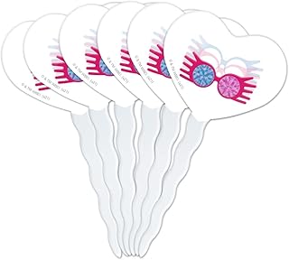 GRAPHICS & MORE Harry Potter Luna Lovegood Specterspecs Heart Love Cupcake Picks Toppers Decoration Set of 6