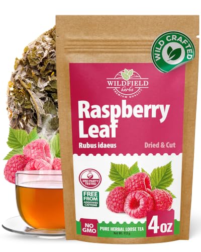 Image of 4 oz. Raspberry Leaf Tea Rasberry Leaf Herbs (Rubus Idaeus Folium) - 113g Rasberry Leave Tea Hojas De Frambuesa