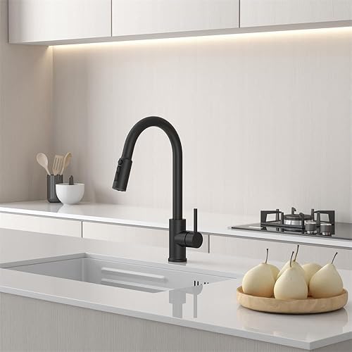 Miniatura 3 de Grifo de fregadero de cocina con filtro de agua, 4 modos, cabezal rociador extraíble, grifo purificador de filtro de agua, filtro de agua de 1