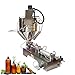 WYDDDARY Pneumatic Paste Liquid Heating Filling Machine 10-100ml with Mixing and Heating Single Nozzle Piston Filler Bottle Pack Seal Vertical Hopper for Liquids, Pasty Fluid, Oil