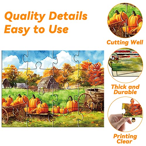 5 Packs 16 Piece Large Jigsaw Puzzles for Elderly Dementia Alzheimer's Products Activities, Alzheimer's Puzzles Cognitive Games for Adults Elderly Seniors with 5 Storage Bags - Image 5