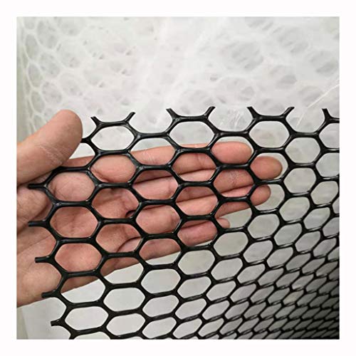 XXN Black Plastic Poultry Netting,outdoor Balcony Cat Dog Fall Barrier Net Party Crowd Control Snow House Temporary Fencing Chicken Duck Goose Poultry Breeding Mat Strainer Aperture: 1.8cm(0.71in)