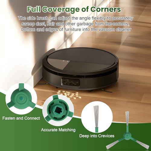 Image of 19 Pcs Accessories Kit Compatible with iRobot Roomba Max 705 Vac /Plus 504 Vac Robot Vacuum, Replacement Parts Include 2 Main Brushes, 6 Dust Bags, 4 Filters, 6 Side Brushes, 1 Cleaning Tool