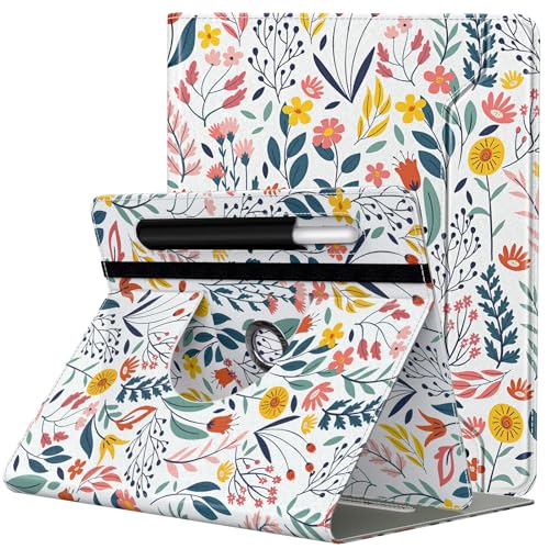 TiMOVO Étui Compatible avec Tablette 9-11 Pouces, Étui de Protection en PU, Coque pour Tablette Rotative à 360 Degrés avec Poche, Couverture de Protection...