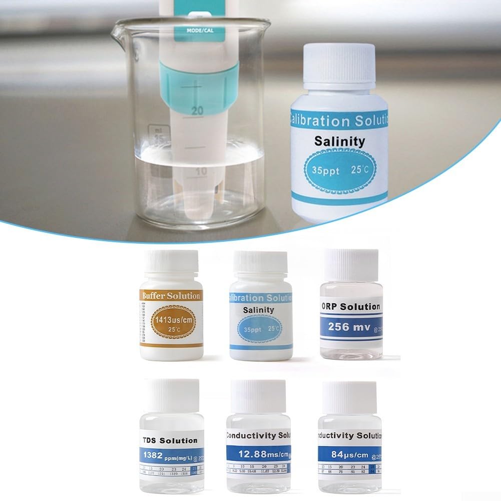 Soluzione di calibrazione del pH accurata e affidabile, conducibilità 12 88 mScm, dimensioni 25 ml (1382 ppm)