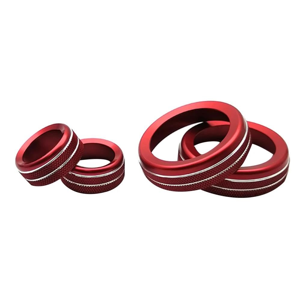 4 Pezzi Auto Interno Bocchetta Aria Uscita Copertura Anello Decorativo Lega Di Alluminio Adatto P 95267801