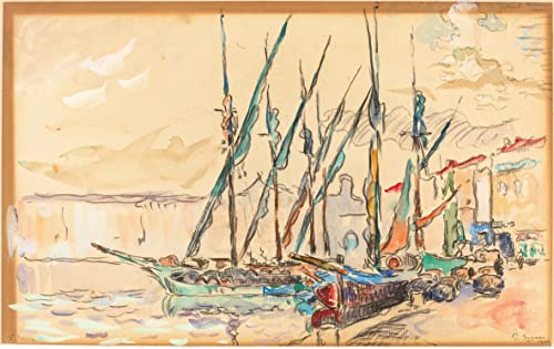 Impression d'affiches St Tropez Paul Signac toile décorative 60x90