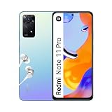 XIAOMI Redmi Note 11 Pro, Smartphone + Kopfhörer, 6 + 128 GB Handy ohne Vertrag, 6,67'' 120 Hz FHD + AMOLED Display, 67 W Turbo-Charge, 108 MP Kamera, Star Blue (DE Version, Amazon Exclusive) Deutschland, Frankreich, Italien, Spanien, Niederlande Blue 6+128