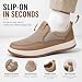 Imagen de Zapatos náuticos para Hombre Informales sin Cordones para Conducir de Trabajo con Manos Libres de Malla Transpirables Ligeros y Antideslizantes