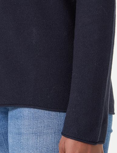 Tom Tailor Damen Strickpullover mit Rundhals, 10668 - Sky Captain Blue, M – Ansicht 4
