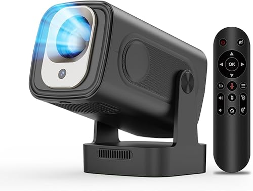 Miniatura 1 de Enfoque automático y 1080PAlwtniet Mini proyector portátil, proyector inteligente de soporte 4K con WiFi y Bluetooth para exteriores, altavoz de 5