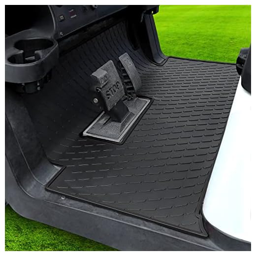 MOSNAI Club Car Precedent Golf Cart Full Coverage Floor Liner Mat, fits Club Car Precedent (2004-2023), Onward & Tempo (2017-2023), Villager & V4L (2019-2023), Durable Anti-Slip Rubber, All Black
