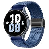18mm Nylon Magnetic Watch Band Compatible with Garmin Venu 3S 2S/Vivoactive 4S 3S/Forerunner 255S Music 265S/Active S, for Fossil Women's Gen 6 42mm/5E 42mm/Gen 4 Venture HR/Charter HR Women Men -  Upzuna
