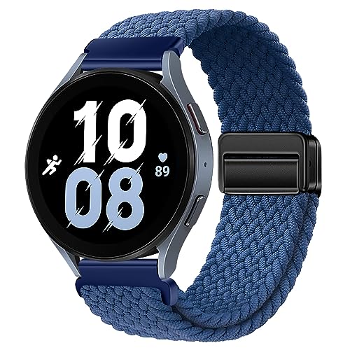 18mm Nylon Magnetic Watch Band Compatible with Garmin Venu 3S 2S/Vivoactive 4S 3S/Forerunner 255S Music 265S/Active S, for Fossil Women's Gen 6 42mm/5E 42mm/Gen 4 Venture HR/Charter HR Women Men -  Upzuna