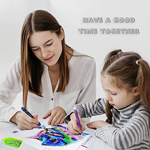 Recordarme Diamond Painting Pen, Diamond Painting Accessories Tools Pen With Wax And Tips, Ergonomic Diamond Art Drill Pen, Comfort Grip And Faster Drilling (Purple) #TOP5