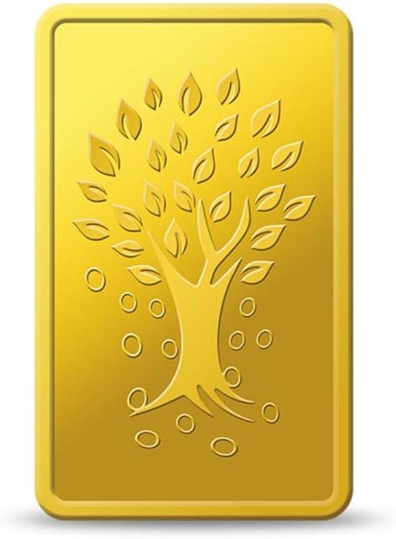 1 gm, 24k(999.9) Yellow Gold Kalpataru Tree Precious Bar