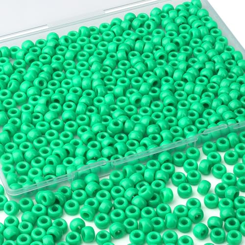 XIANNVXI Green Pony Beads with Box