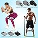 Goocrun Pilates Ring Set Exercise Equipment with Fabric Resistance Bands Set, Pilates Ball, Sliding Disks – Workout Equipment Home Gym Includes Complete Fitness Poster (Black)