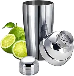 Coqueteleira Profissional 750ml em Aço Inox com Filtro Integrado - Kit Barman para Drinks, Caipirinhas, Batidas e Shakes (Design Premium)