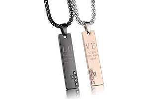 Couple His and Hers Heart Magnetic Distance Necklaces for Valentine's Day Surprise