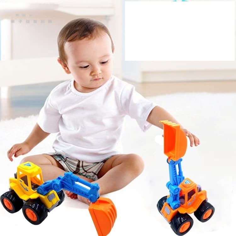 PLUSPOINT Excavator Toy Construction Vehicle Truck for Kids Pack of 1pc Pretend Play Set Building Vehicles Set for Kids 3-14 Years (Funny Truck) 2