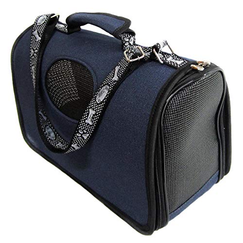 Bolsa de passeio para Pet azul Maria Adna