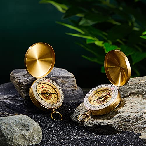 12 Pcs Camping Survival Compass Kids Compass Glow In The Dark Metal Pocket Compass For Kids Hiking Compass Military Navigation Tool For Hiking Hunting Climbing Camping Party Favor Supplies #TOP3