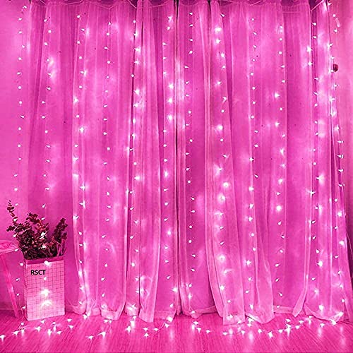 Image of One94Store LED Pixel String Light Pack of 3 - 36 Ft Copper Wire Fairy Lights, Bright Pink Decorative Lights for Diwali Decoration, Home Decor, Pooja, Festival, Christmas, Wedding & Party