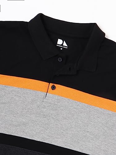 Image of Dennis Lingo Men's Slim fit Colorblocked Cotton Polo T-Shirt