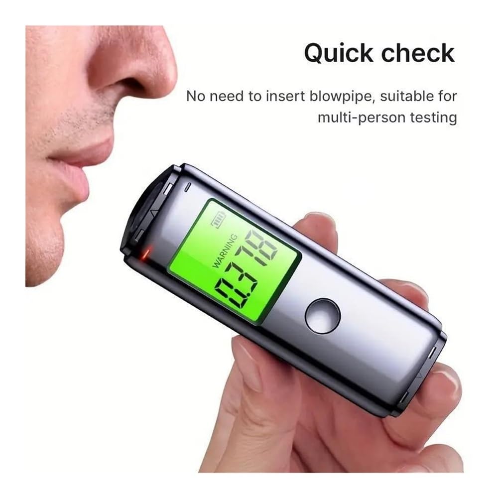Alkoholtester, Alkoholtester, Dual-Modus, mit Blasrohr for den Selbsttest vor der Fahrt